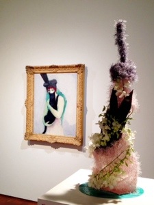 Woman with Cat, Kees van Dongen floral art: Elmbrook Garden Club